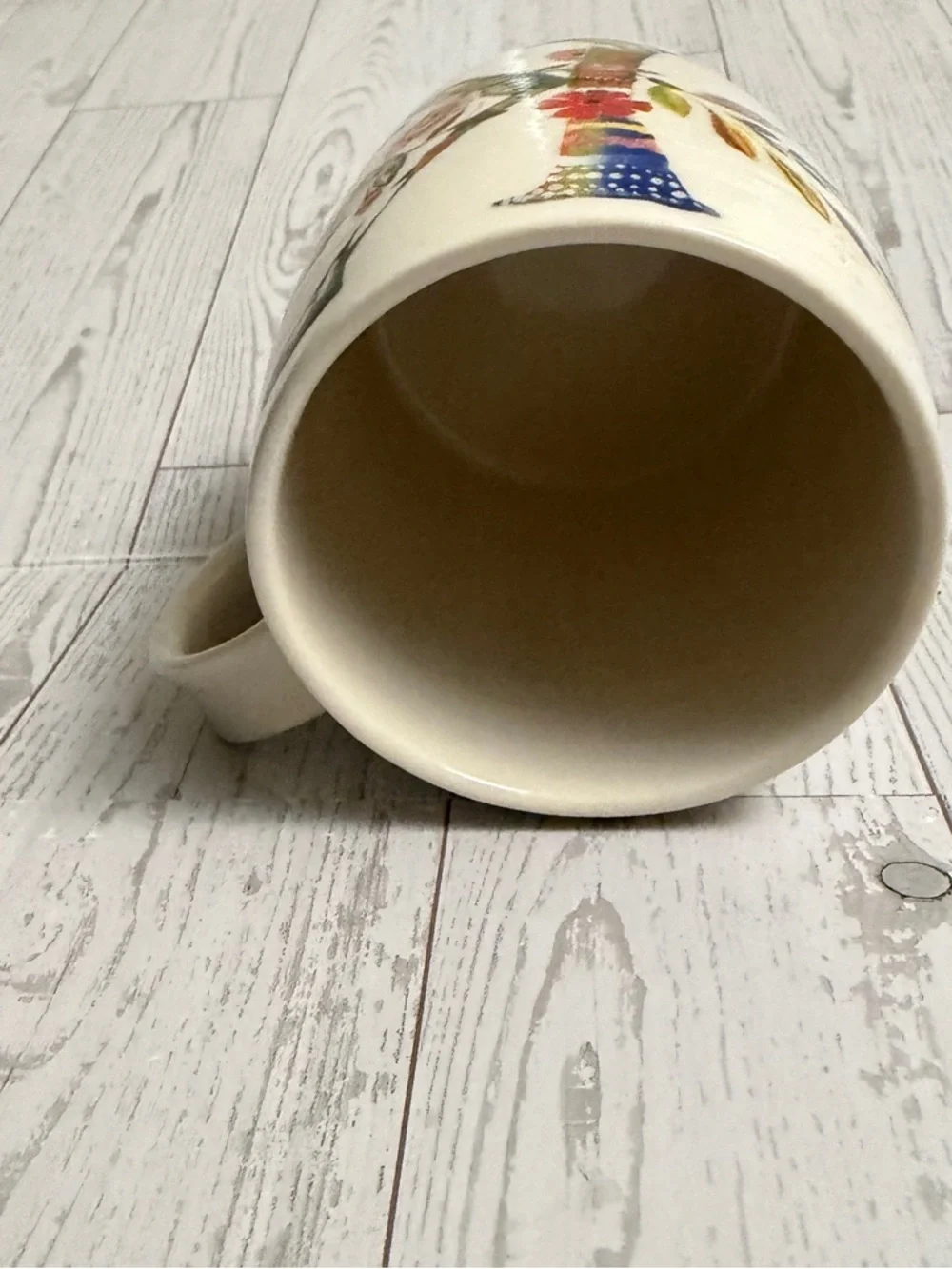 Anthropologie Coffee Cup Mug Inital Letter‎ K Monogram by Starla M Halfmann